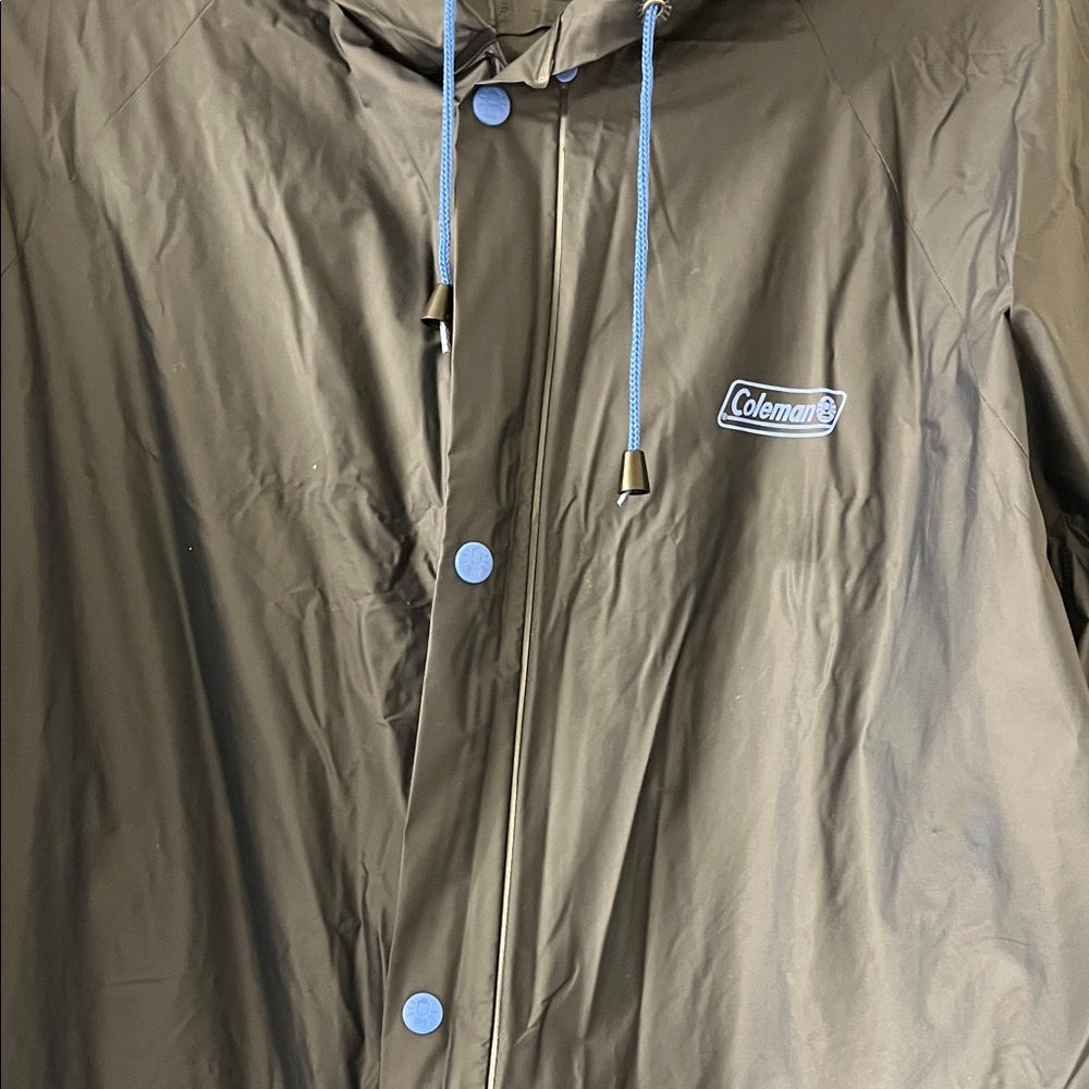 Coleman Men's Blue Raincoat with Blue Accents